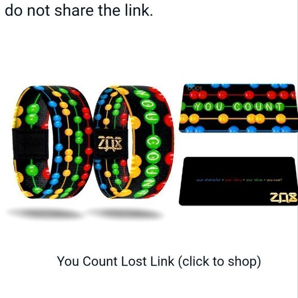 ZOX "YOU COUNT" #630 LOST LINK ZOTD BLOG new wristband by Irina Sevryugina - Picture 3 of 9